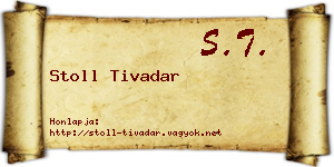 Stoll Tivadar névjegykártya